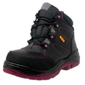 Bota de Seguridad Dieléctrico Milenial Negro-Rosa para Dama-CMI-5906-A